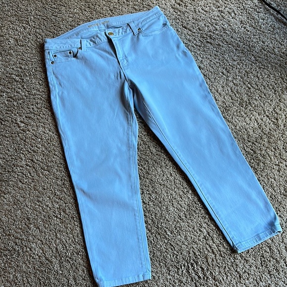 Michael Kors Denim - Michael Kors Blue Ankle Cropped Jeans Classic Style